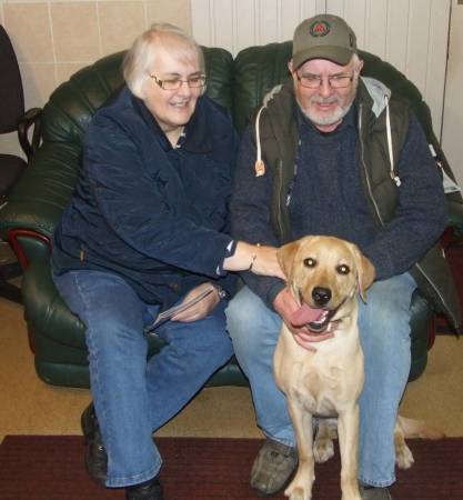 Megan with her mum & dad.